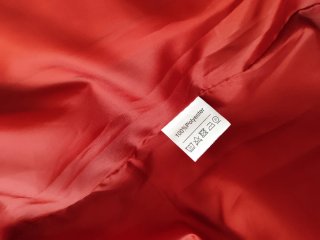 Chaqueta oversize cuero rojo