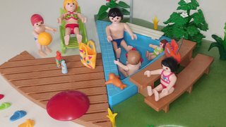Figuras y piezas de Playmobil 4858 Piscina tobogán
