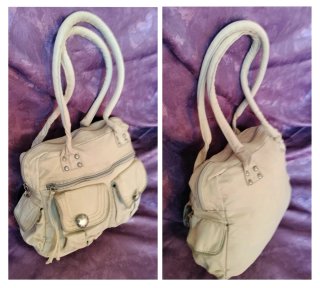 BOLSO DE LONA BEIGE
