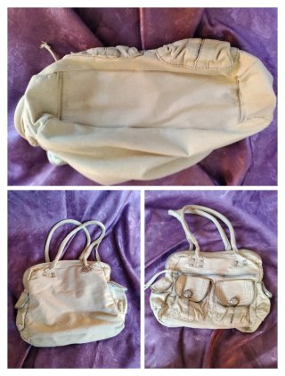 BOLSO DE LONA BEIGE
