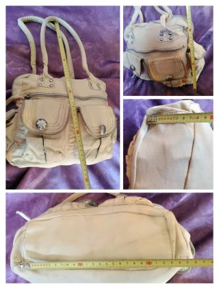 BOLSO DE LONA BEIGE