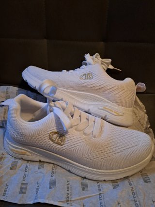 Scarpe sportive Cotton Belt bianche con dettagli o