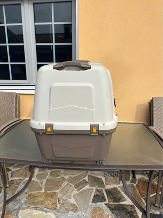 Transportín Perro Grande L 99x60x68cm Beige/Marrón