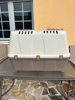 Transportín Perro Grande L 99x60x68cm Beige/Marrón