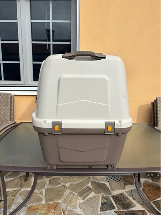 Transportín Perro Grande L 99x60x68cm Beige/Marrón