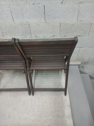 Sillas de Madera para Terraza (2 unidades)