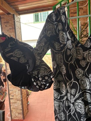 Traje Flamenca Flores y Lunares