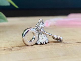 Colgante Charm Bádminton - Plata
