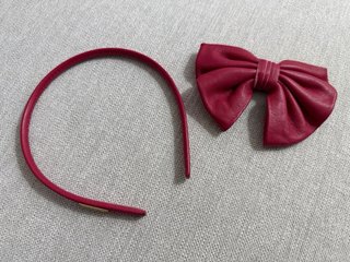 Diadema Bimba y Lola Piel Lazo Rojo