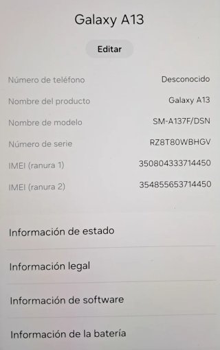 Samsung A13 Azul