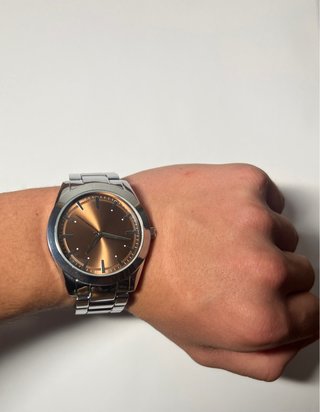 Reloj Pier One Bronce y Plata Nuevo