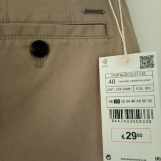 Pantalón Chino Beige