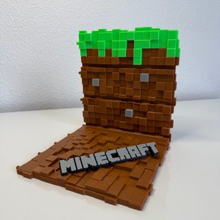 Expositor Minecraft para mini figuras Kinder Joy