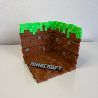Expositor Minecraft para mini figuras Kinder Joy