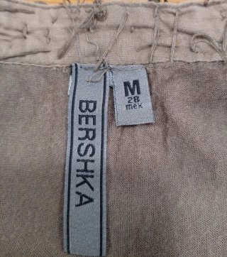 Vestido Bershka M Joya Marrón