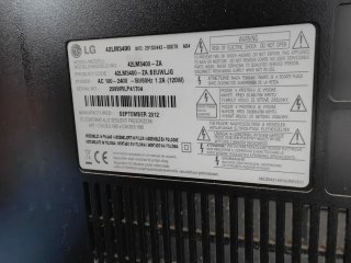 Televisor LG 42 Negro. No es smart.