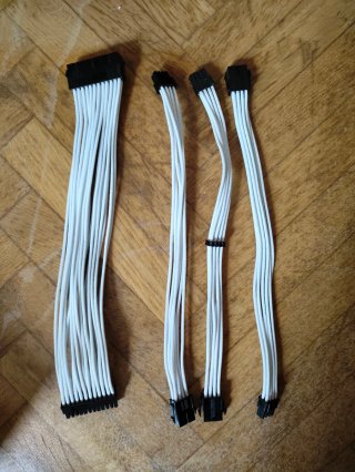 Extensiones Cables PC Blancos