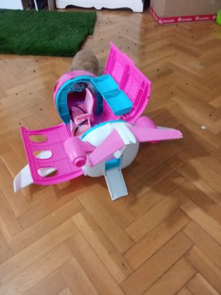 Avión Barbie Rosa