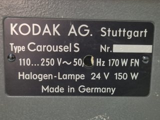Proyector Diapositivas Kodak Carousel Piezas