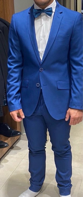 Traje hombre azul nuevo con etiquetas
