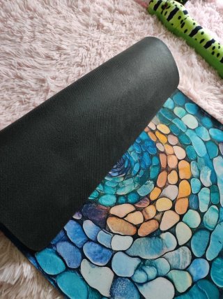 Alfombra Decorativa Espiral Multicolor