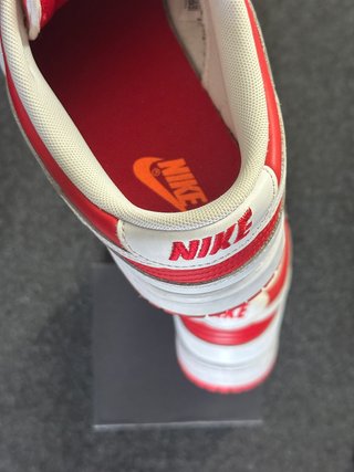 Nike Dunk Low 46 Bianco Rosso