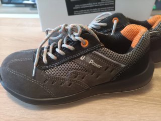 Botas de seguridad U-Power grises y naranjas