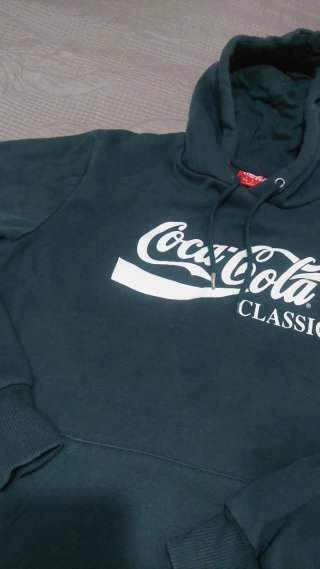 Felpa Coca-Cola Classic Verde TG M