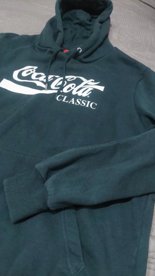 Felpa Coca-Cola Classic Verde TG M