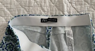 Pantalón Flare Estampado Floral Zara