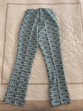 Pantalón Flare Estampado Floral Zara