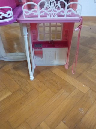 Mansión Barbie Rosa y Blanca