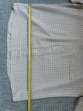 Camisa cuadros beige/marrón Talla L
