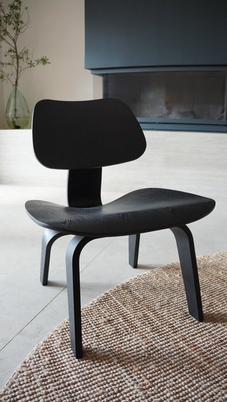 Silla LCW Plywood Fresno Laminado Negra