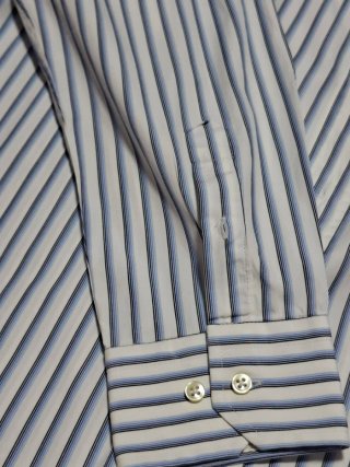 Camisa Massimo Dutti Rayas Azul
