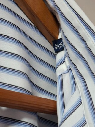 Camisa Massimo Dutti Rayas Azul
