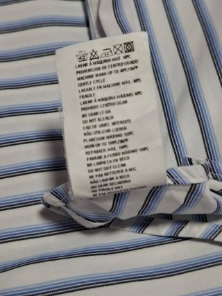 Camisa Massimo Dutti Rayas Azul