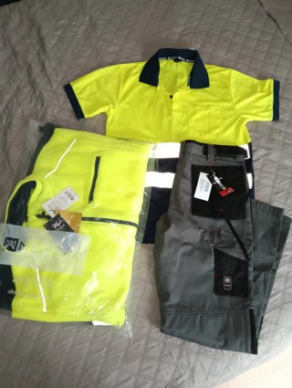 Conjunto Ropa Trabajo Monza Amarillo y Gris