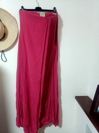 Abito lungo da festa Sybilla rosa