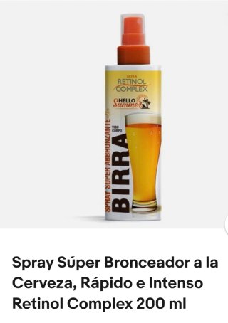 Spray abbronzante con complesso di retinolo 200ml