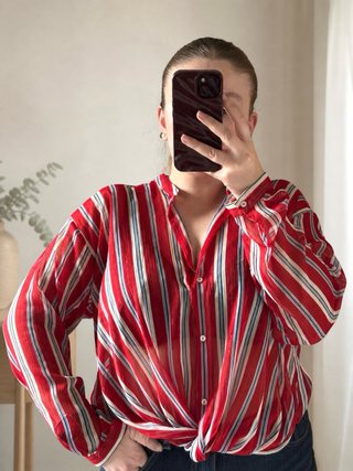 Blusa rossa Zara