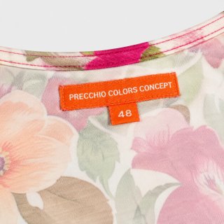 Abito floreale drappeggiato Precchio taglia 48