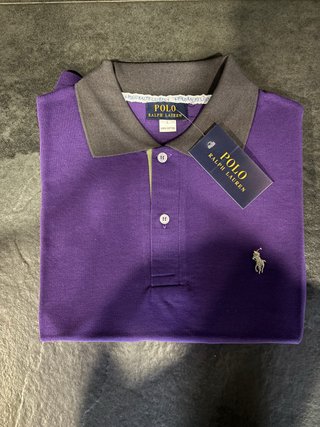 Polo Ralph Lauren Taglia L Viola Grigio