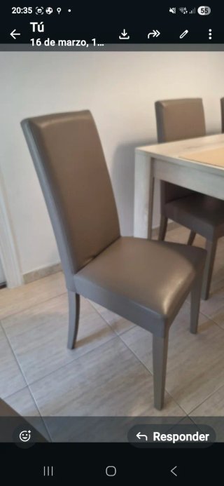 Mesa de comedor y 4 sillas