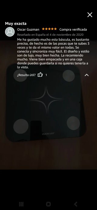 Báscula inteligente INSMART FG260 con APP