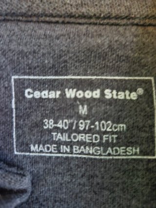 Polo Vedar Wood manga corta gris