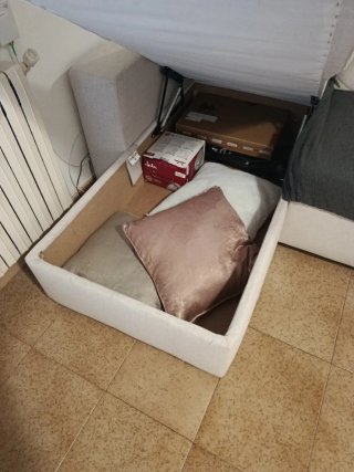 Divano modulare a tre posti Beige