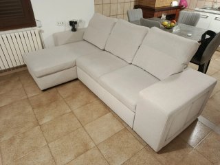 Sofá modular de tres puestos Beige