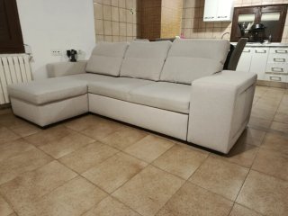 Sofá modular de tres puestos Beige