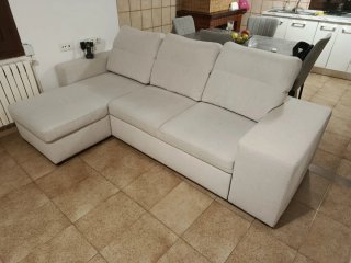 Sofá modular de tres puestos Beige